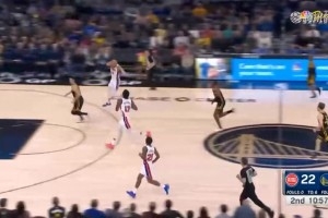 Curry ghi 11 điểm liên tiếp cứu mạng, Klay 19 điểm, Cunningham 30+5, Warriors đánh bại Pistons đầy khó khăn