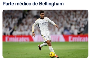 Bị thương một cái! Quan chức Real Madrid: Bellingham bị bong gân mắt cá chân trái nghiêm trọng và dự kiến ​​phải nghỉ thi đấu 4 tuần