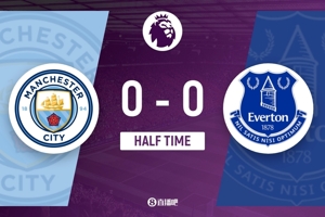 Hiệp một - Manchester City tạm dẫn 0-0 Everton. Blue Moon kiểm soát gần 80% thời gian cầm bóng và có 0 cú sút trúng đích.