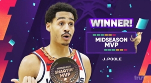 Mùa giải đã đi được nửa chặng đường! Jordan Poole được chọn là MVP của top 5 giữa mùa giải